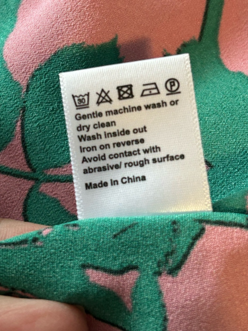 ME+EM Leaf-print Tiered Maxi Dress Pink and Green - Picture 11 of 14